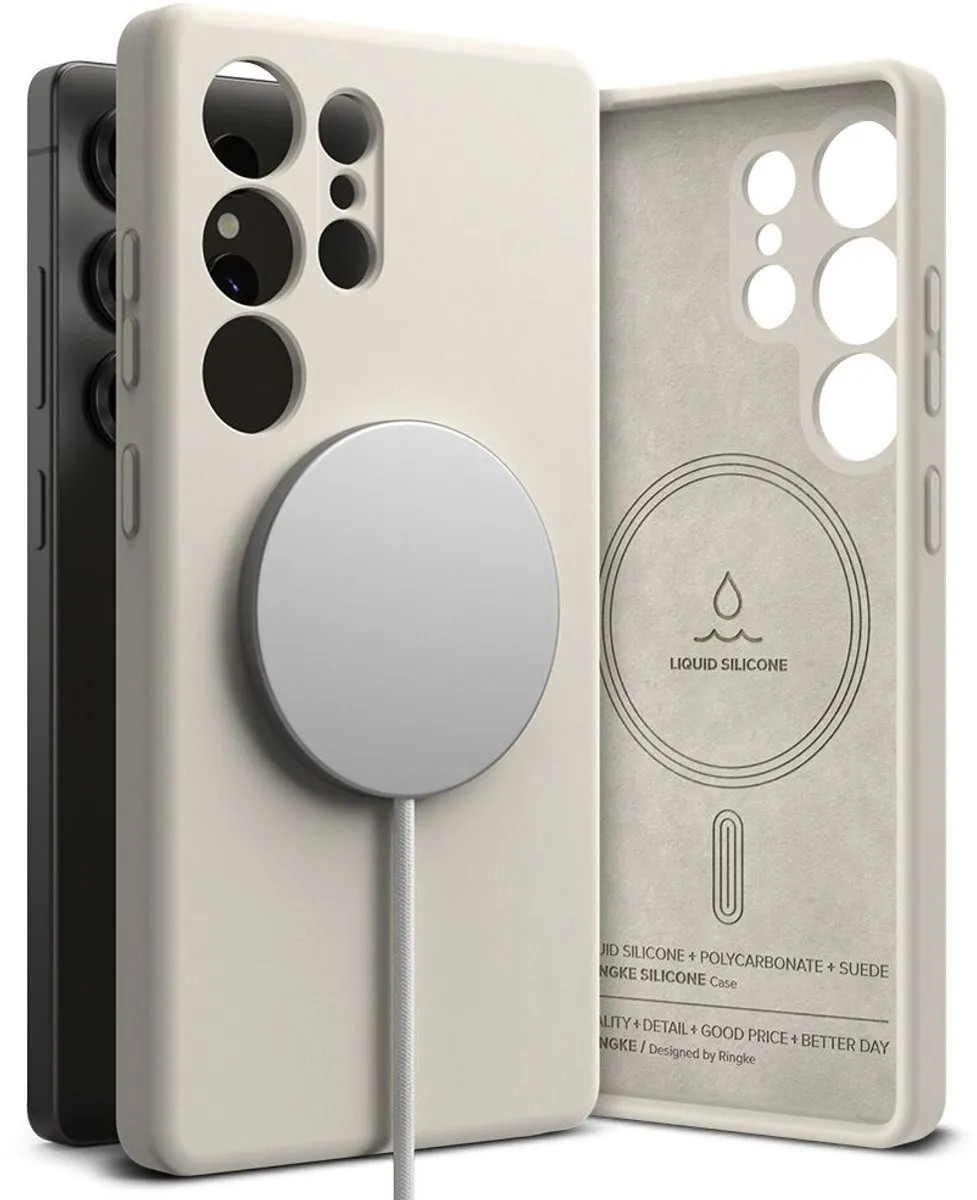Ringke Magnetisch Siliconen Hoesje OnePlus 9/10 Pro Galaxy S25 Ultra