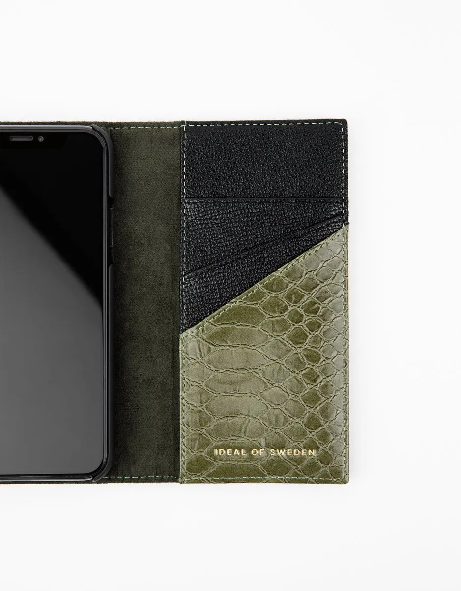 iDeal of Sweden Studio Clutch iPhone 11 Pro/XS/X - 3 Pasjes - Groen