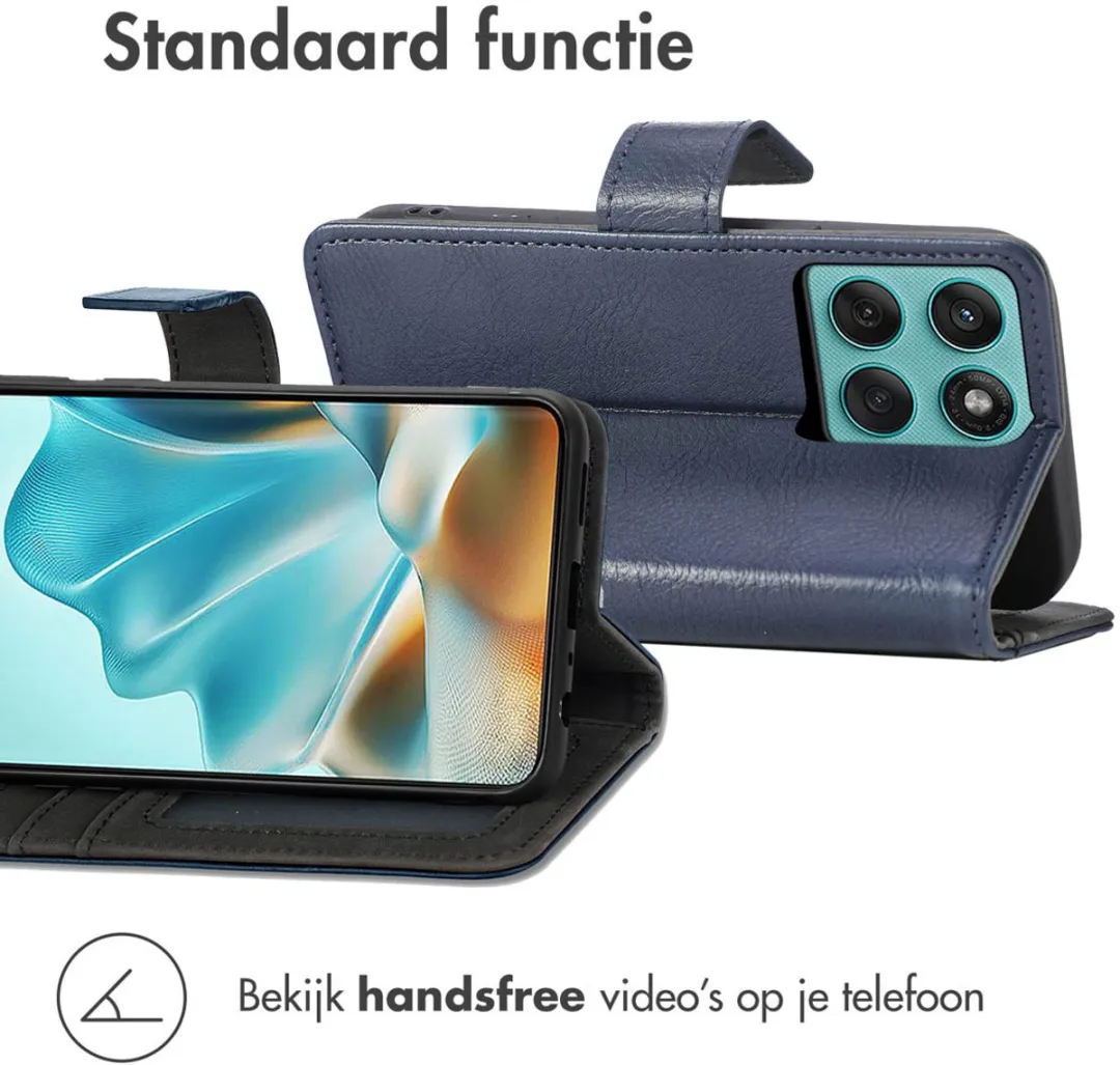 Imoshion Hoesje Motorola Edge 60 Pro - 3 Pasjes - Donkerblauw