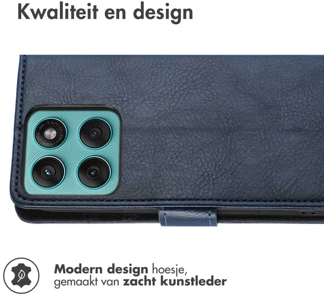 Imoshion Hoesje Motorola Edge 60 Pro - 3 Pasjes - Donkerblauw