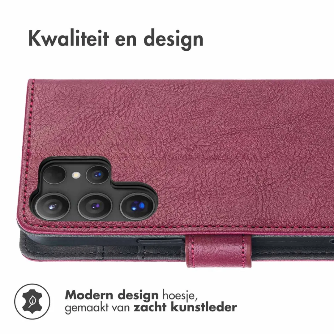 Imoshion Hoesje Samsung Galaxy S24 Ultra - 3 Pasjes Bordeaux