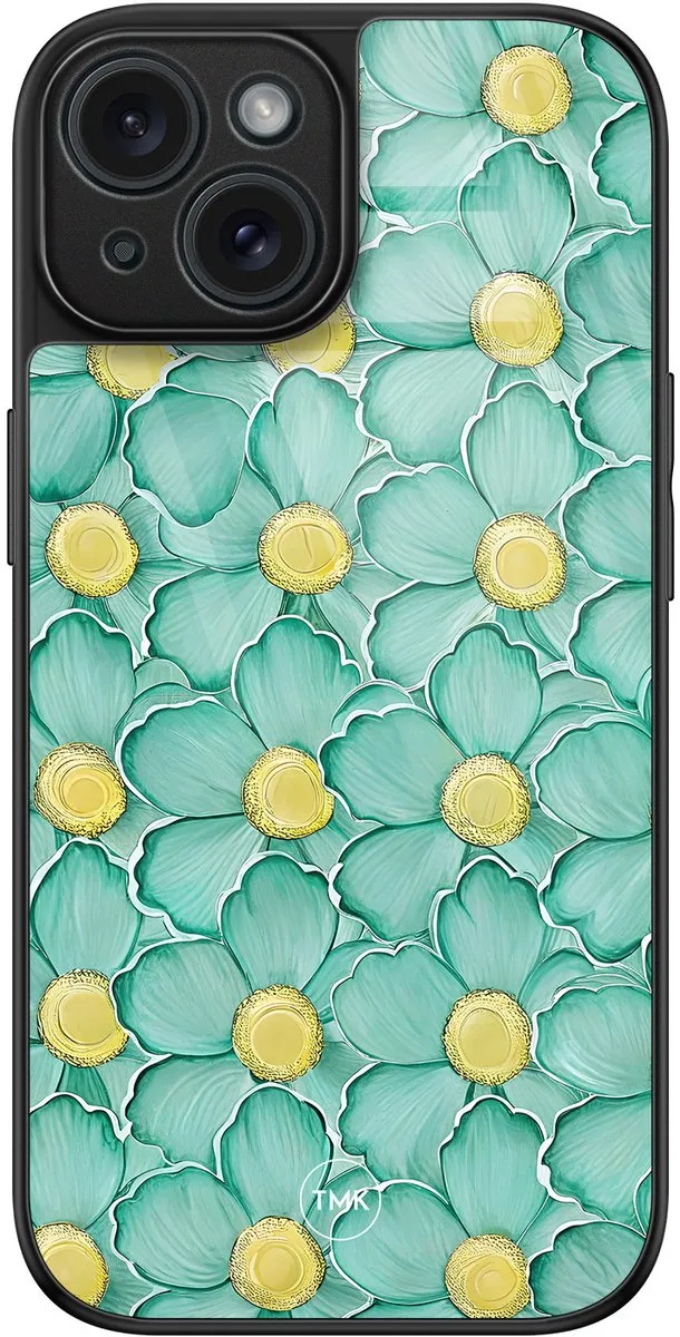 Casevibes iPhone 15 Hoesje Mint Blossom
