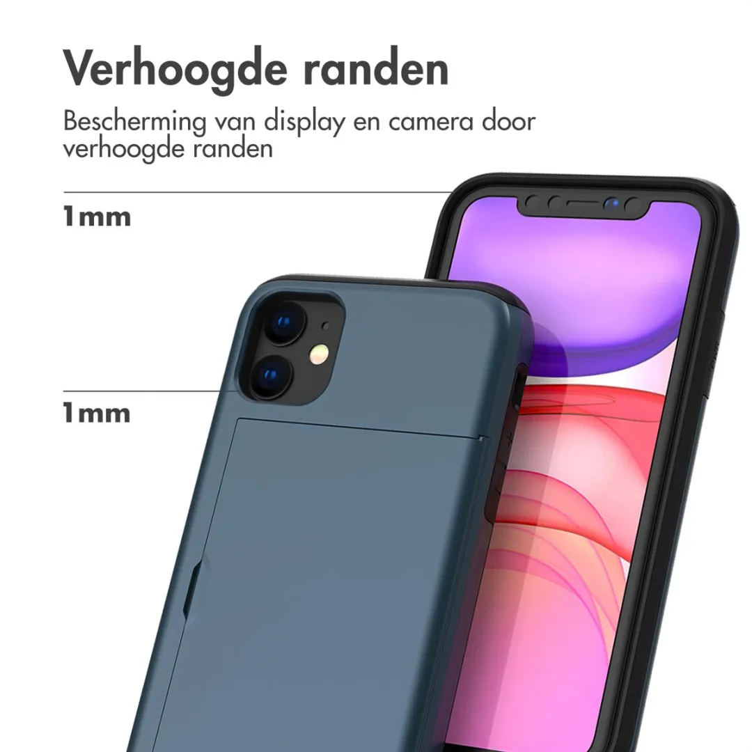 Imoshion Hoesje iPhone 11 - Donkerblauw - 2 Pasjes