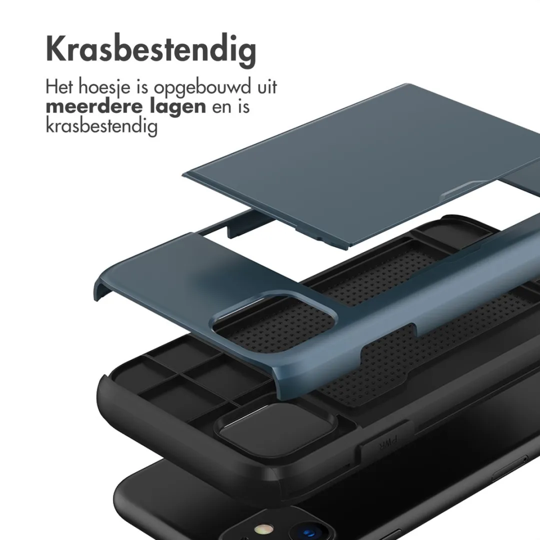 Imoshion Hoesje iPhone 11 - Donkerblauw - 2 Pasjes