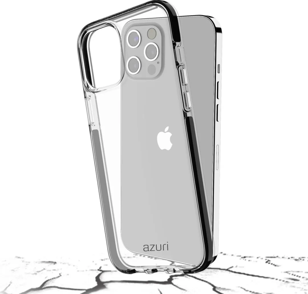Azuri iPhone 12 Pro Max Bumperhoes - Zwart - AZBUMPFLEXIPH12PMX-B