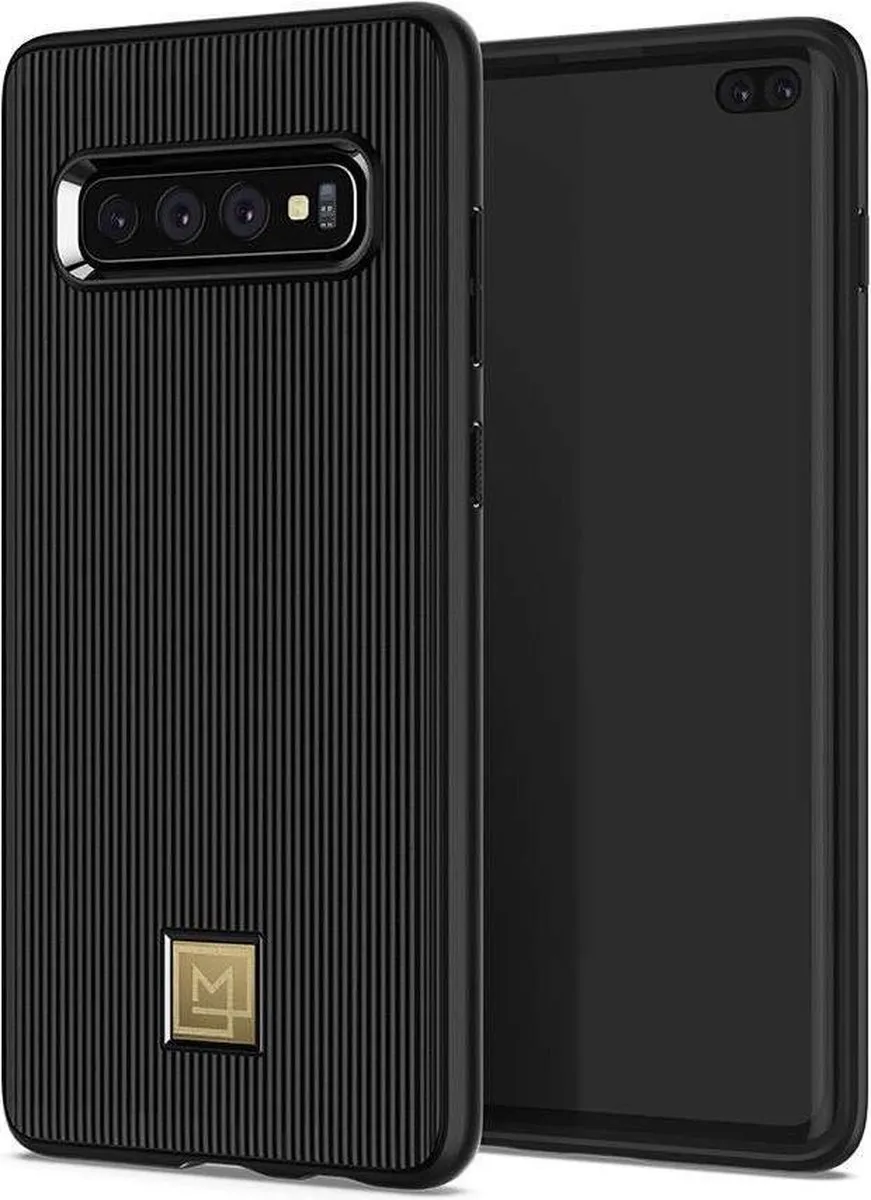 Spigen La Manon Hoesje Samsung Galaxy S10+ - Zwart