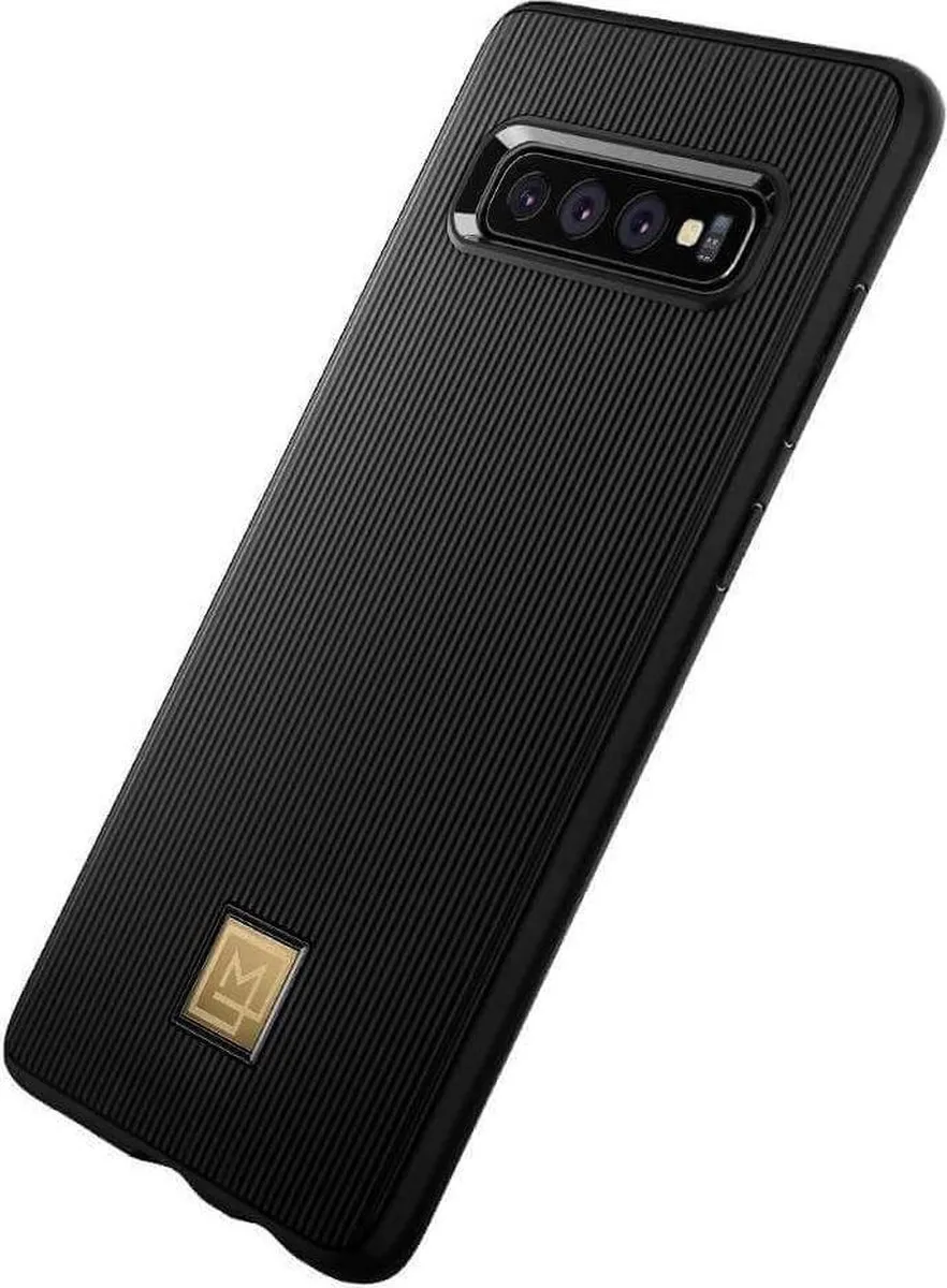 Spigen La Manon Hoesje Samsung Galaxy S10+ - Zwart - afbeelding 6 van 6