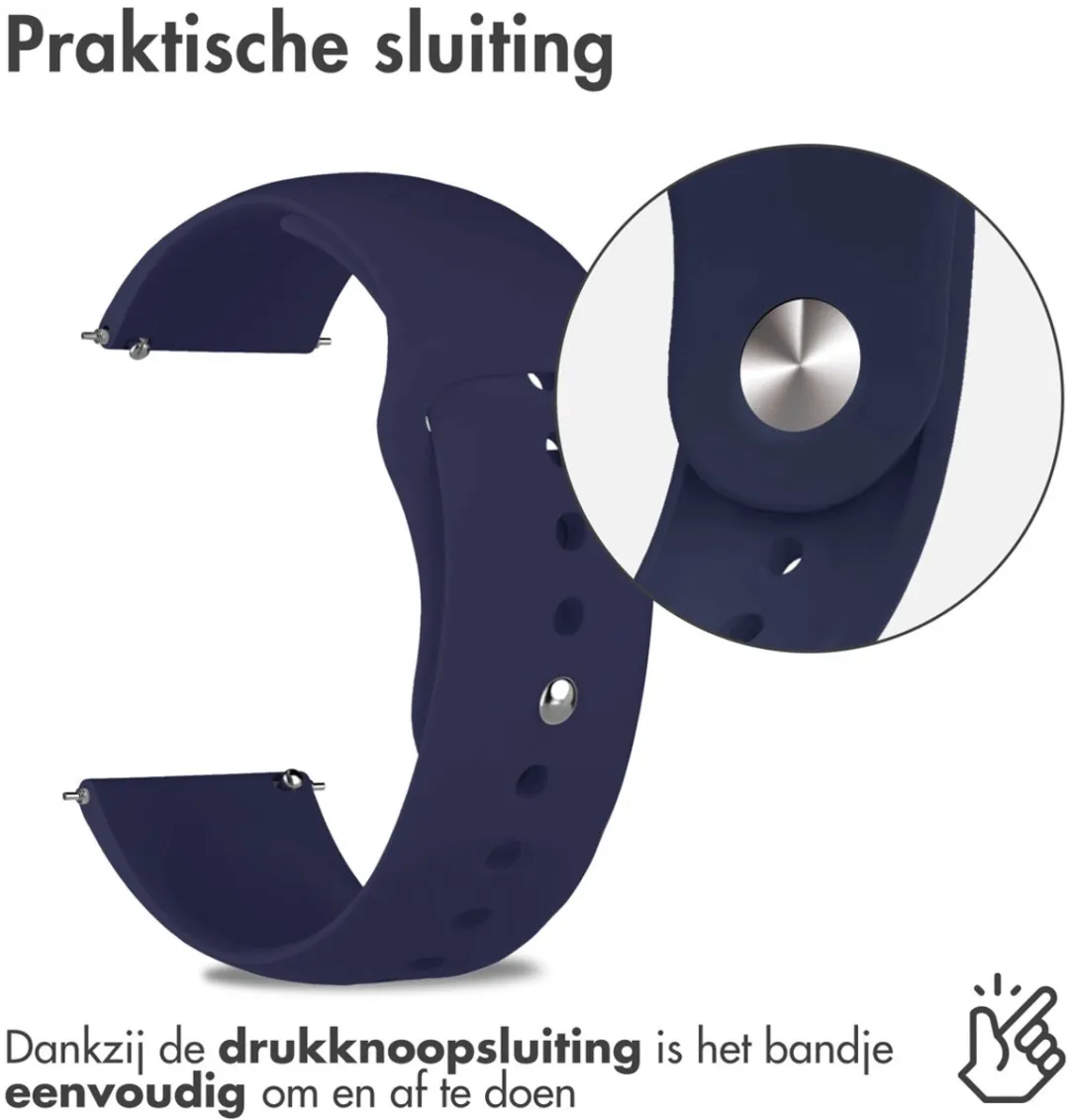 Imoshion Siliconen Sportband 22mm - Donkerblauw