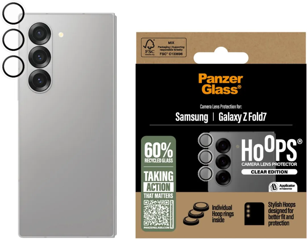 PanzerGlass PG33400 Camera Protector - Samsung Galaxy Z Fold 7 - Transparant