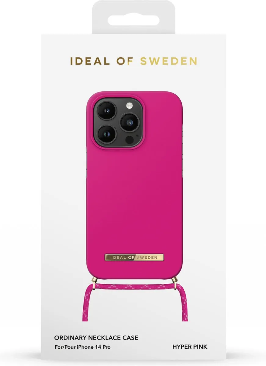 iDeal of Sweden Ordinary Phone Case iPhone 14 Pro Hyper Pink - IDONCSS23-I2261P-465 - afbeelding 3 van 6