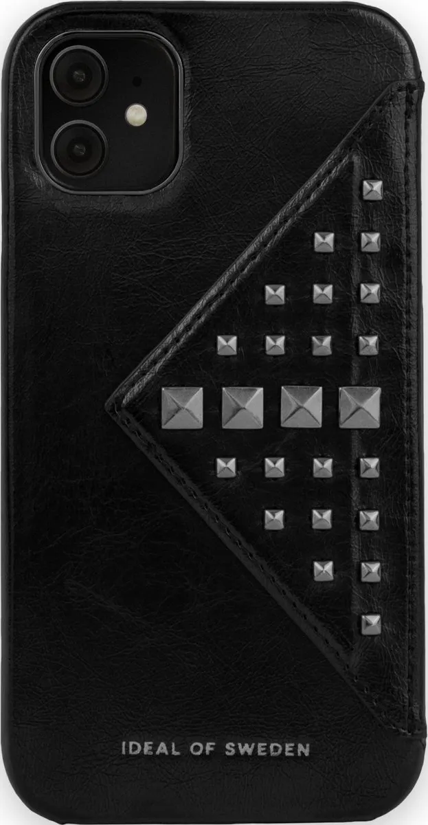 iDeal of Sweden Statement Case Flap Pocket iPhone 11/XR - 3 Pasjes - Glossy Black