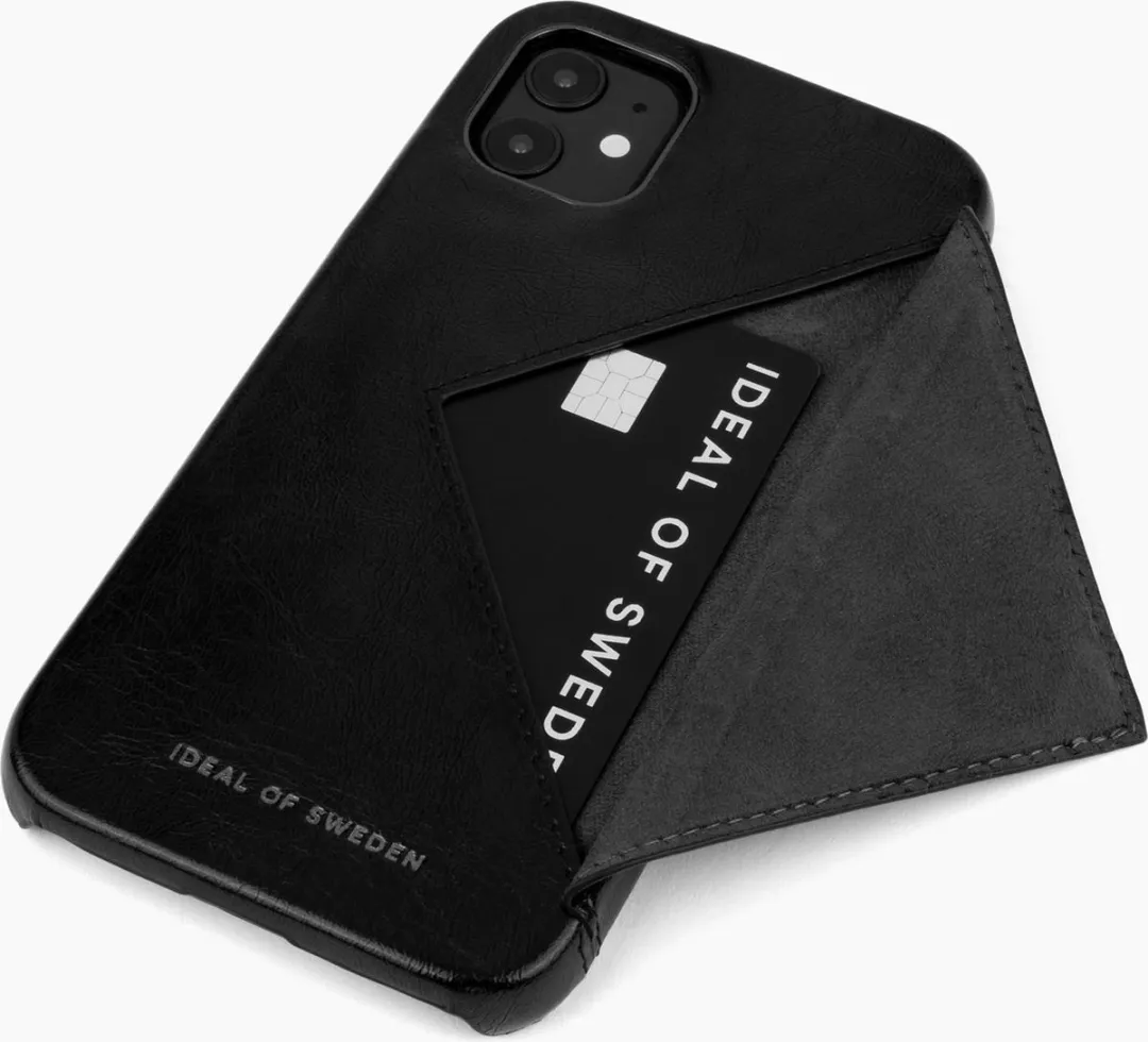 iDeal of Sweden Statement Case Flap Pocket iPhone 11/XR - 3 Pasjes - Glossy Black - afbeelding 2 van 6