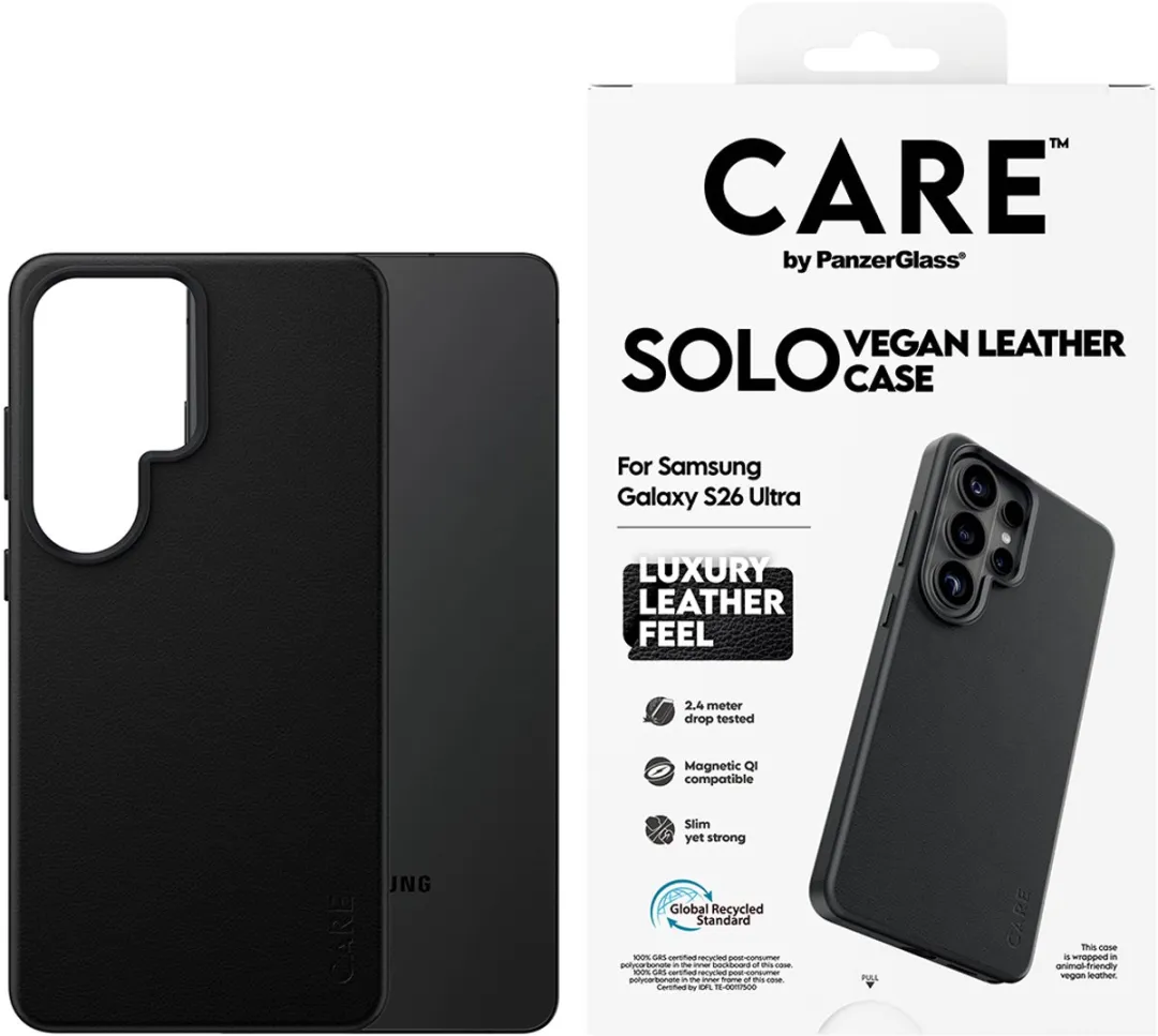 PanzerGlass CARE Solo Case Samsung Galaxy S26 Ultra - Zwart