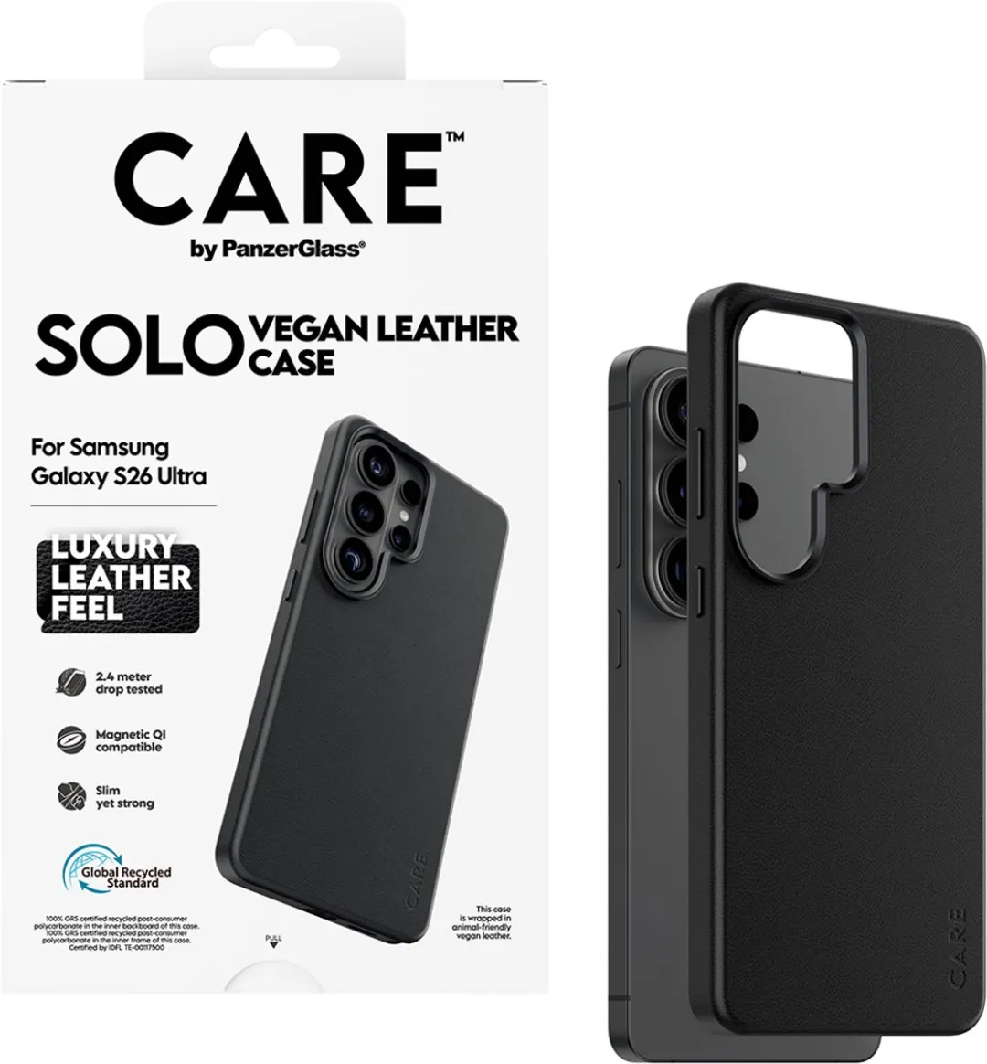 PanzerGlass CARE Solo Case Samsung Galaxy S26 Ultra - Zwart