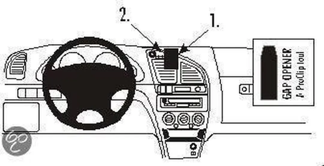 Brodit ProClip 852869 Houder - Citroën Xsara 1998-2004 - Zwart