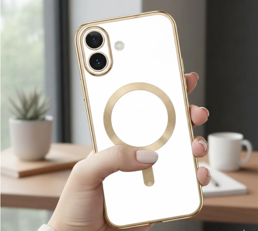 NUVEX iPhone 16 Plus Hoesje - Goud - MagSafe
