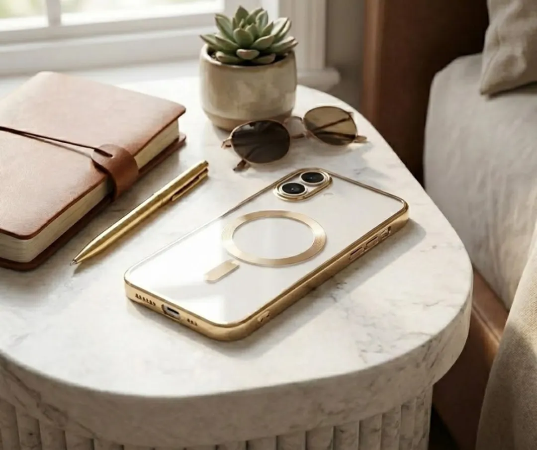 NUVEX iPhone 16 Plus Hoesje - Goud - MagSafe