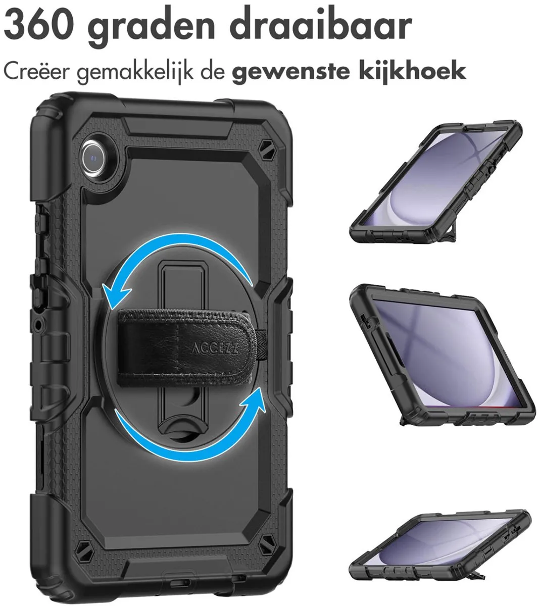 Accezz Tablethoes Samsung Galaxy Tab A9 8.7 inch - SH00067725 - Zwart