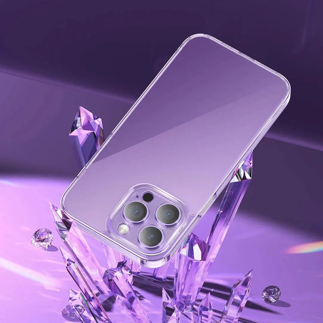 Baseus Corning Case Hoesje iPhone 14 Pro Max - Transparant - 1 Kaartvak - afbeelding 3 van 6