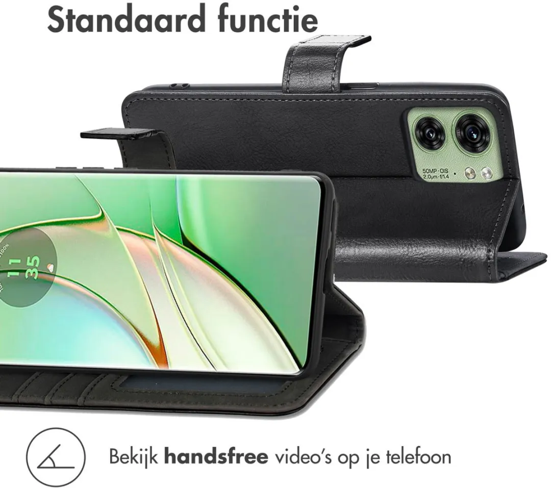 Imoshion Hoesje Motorola Edge 40 - 3 Pasjes - Zwart
