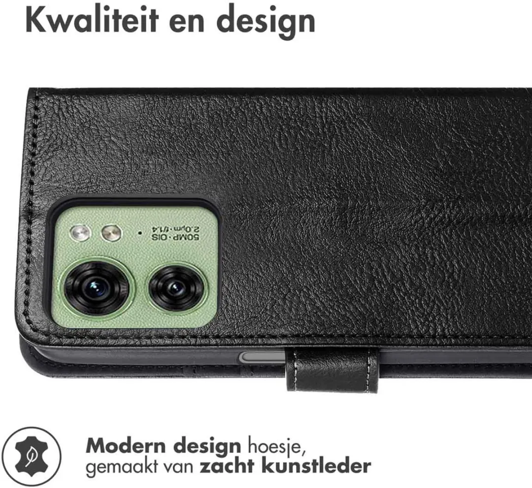 Imoshion Hoesje Motorola Edge 40 - 3 Pasjes - Zwart