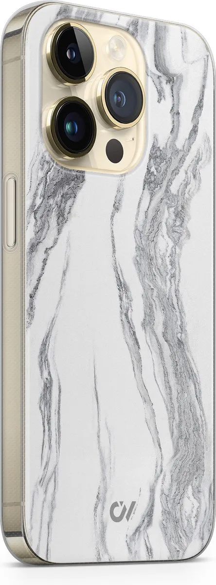 Casevibes Hoesje iPhone 14 Pro A/14P/UV/032 - Marble Ivory