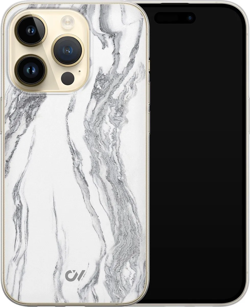 Casevibes Hoesje iPhone 14 Pro A/14P/UV/032 - Marble Ivory