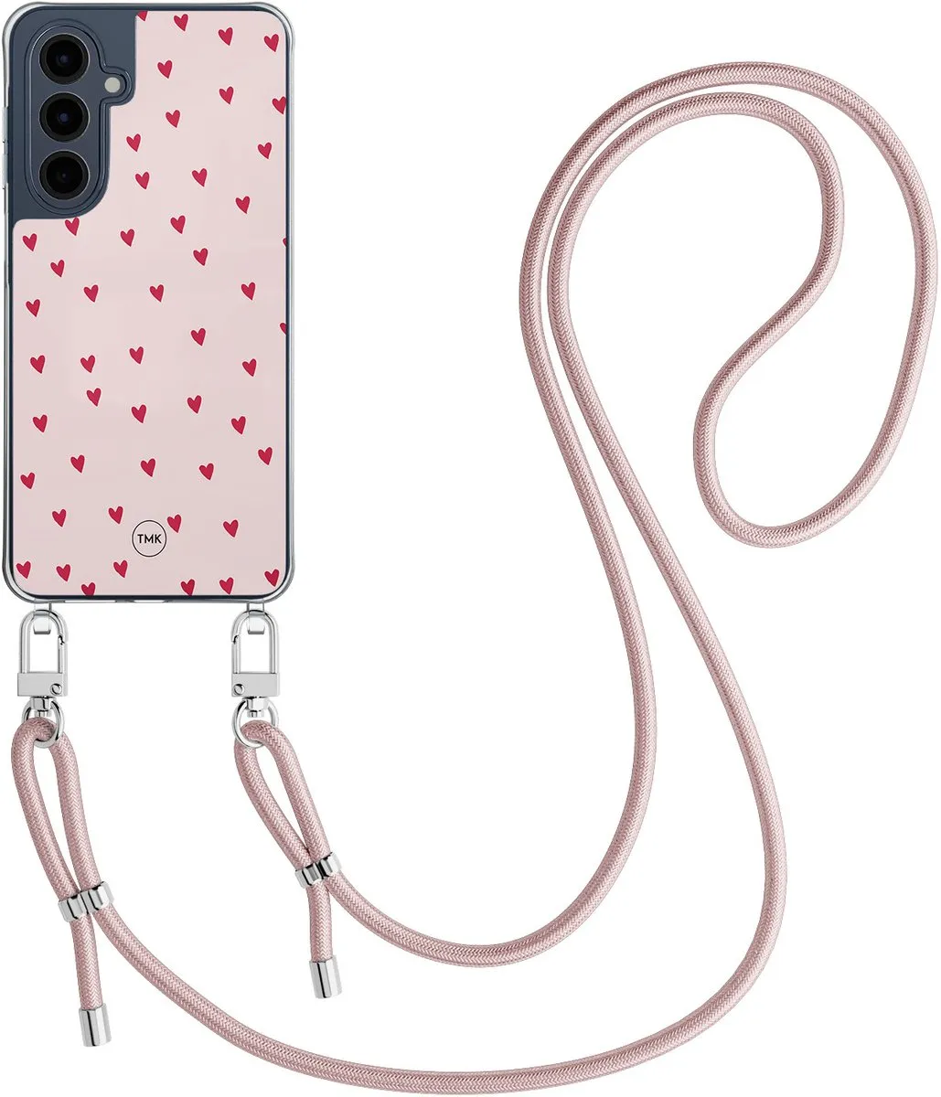 Casevibes Samsung Galaxy A16 Telefoonhoesje - Roze - Cute Hearts - CV/S/A16/C/008