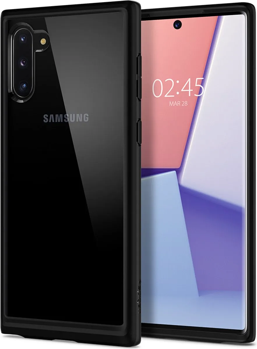 Spigen Ultra Hybrid Hoesje - Samsung Galaxy Note 10 - Transparant/Zwart