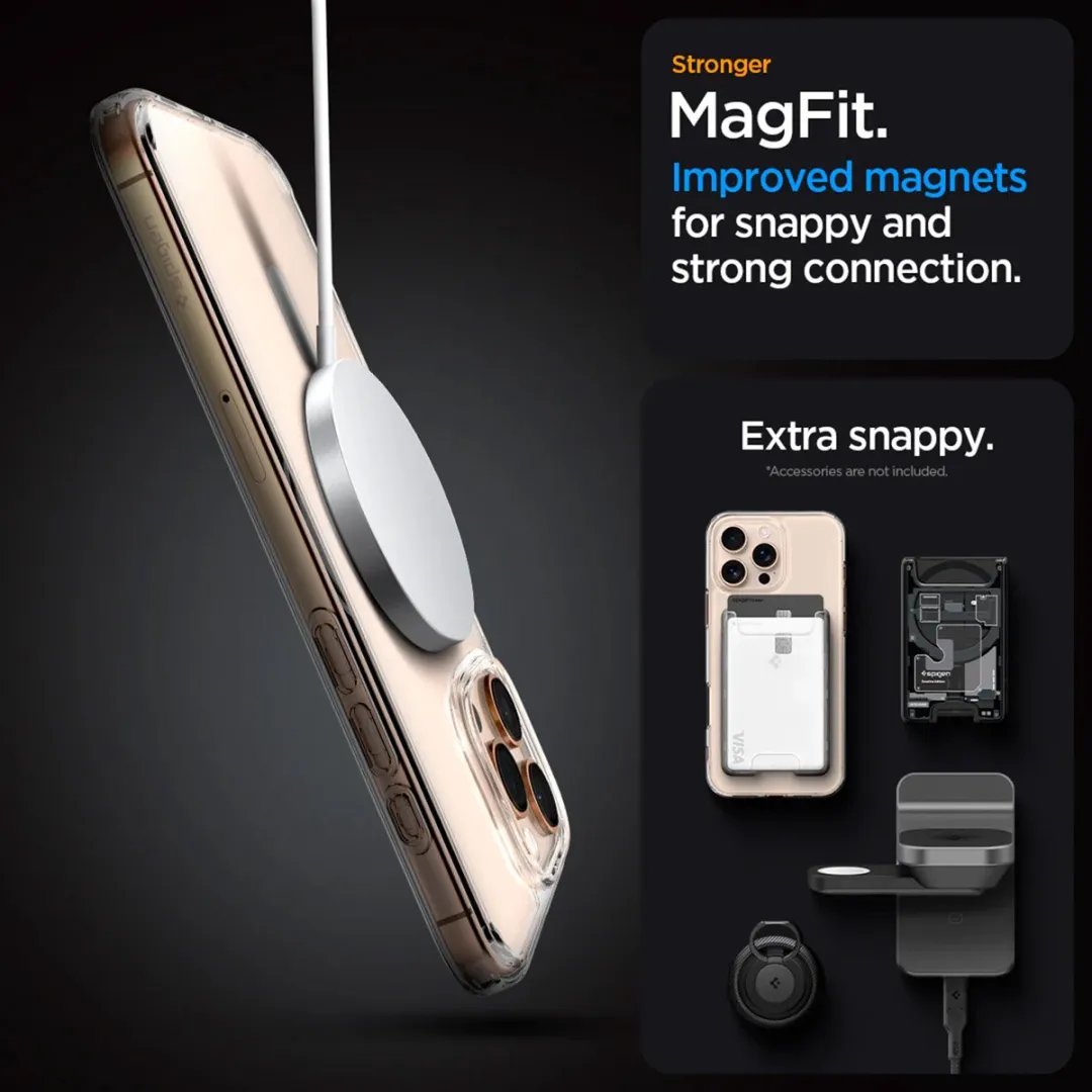 Spigen Ultra Hybrid MagFit ACS07998 Hoesje - iPhone 16 Pro Max - Wit