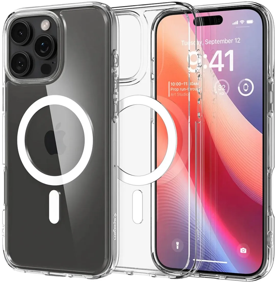 Spigen Ultra Hybrid MagFit ACS07998 Hoesje - iPhone 16 Pro Max - Wit