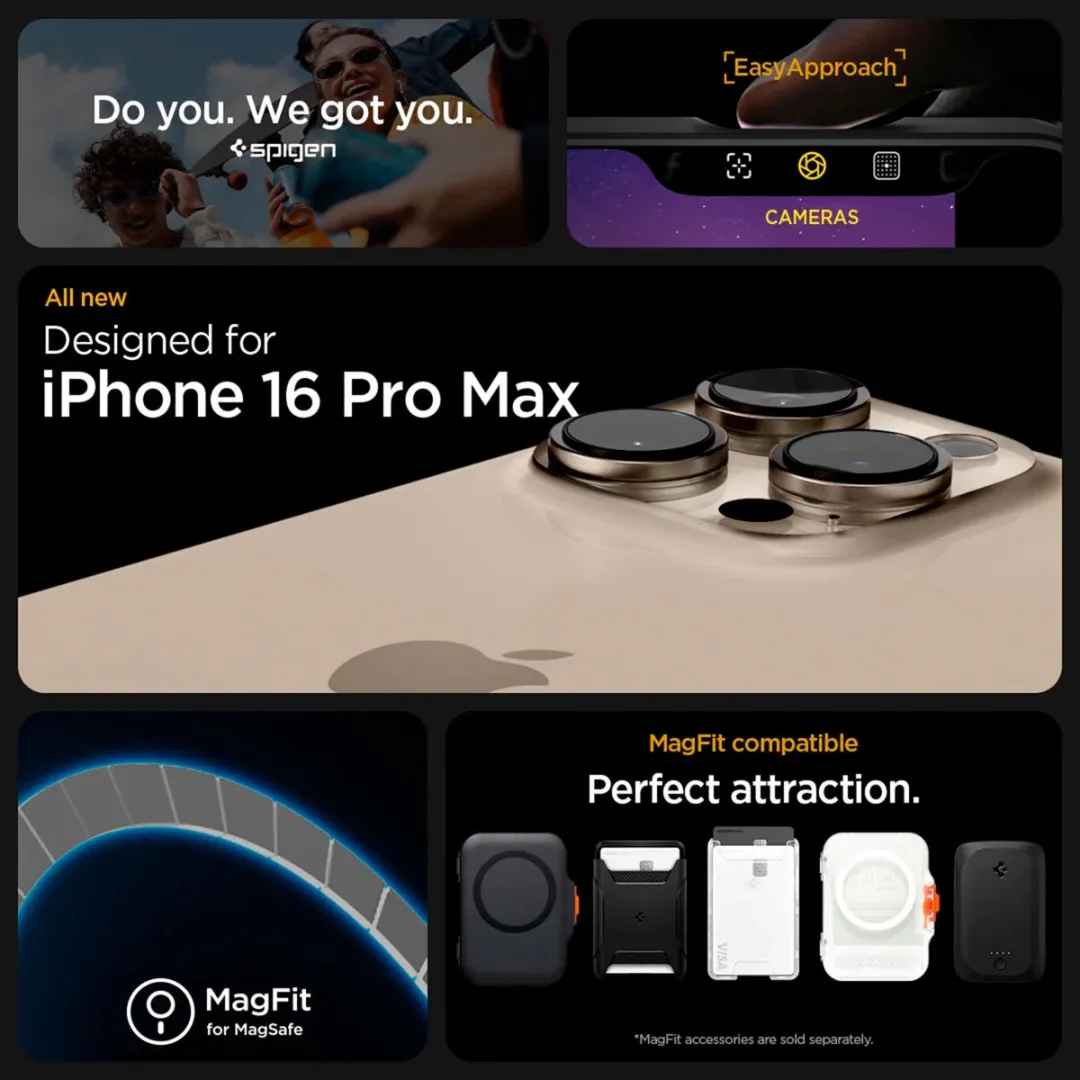 Spigen Ultra Hybrid MagFit ACS07998 Hoesje - iPhone 16 Pro Max - Wit