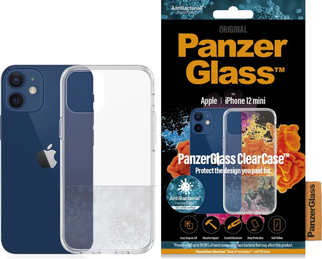 PanzerGlass ClearCase PZ-0248 iPhone 12 Mini Hoesje - Transparant