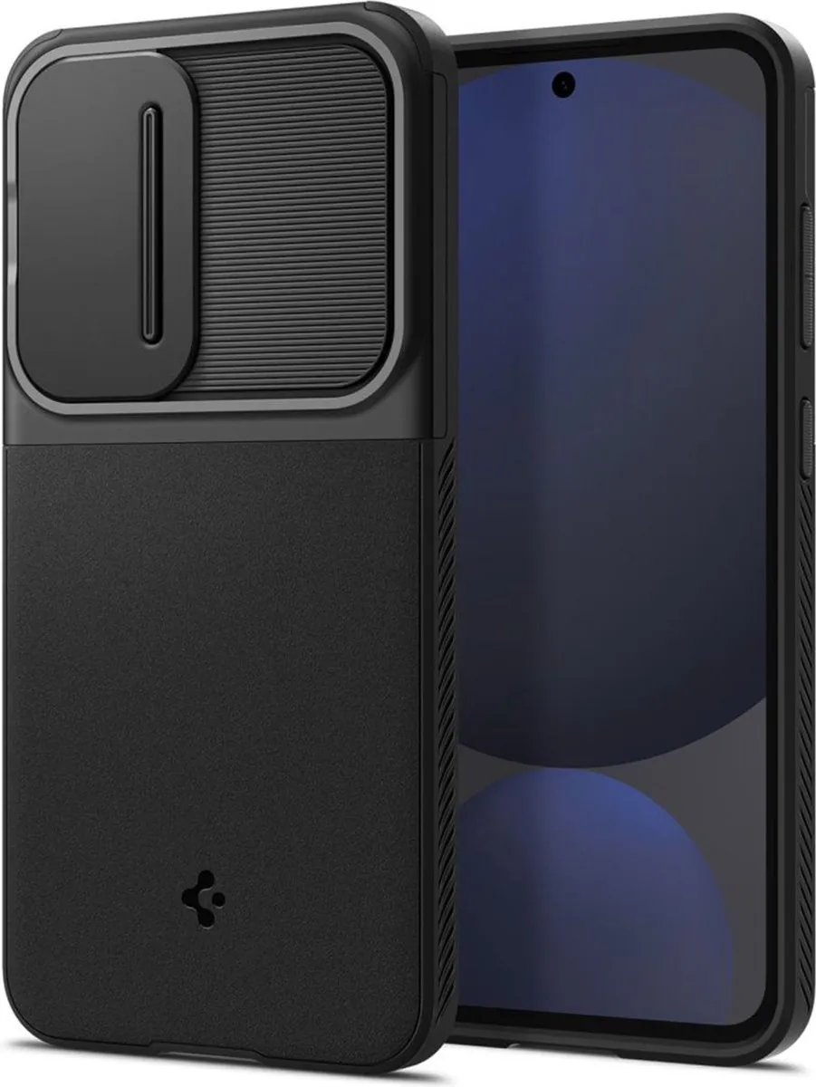 Spigen Optik Armor ACS08626 Hoesje - Samsung Galaxy S24 FE - Zwart