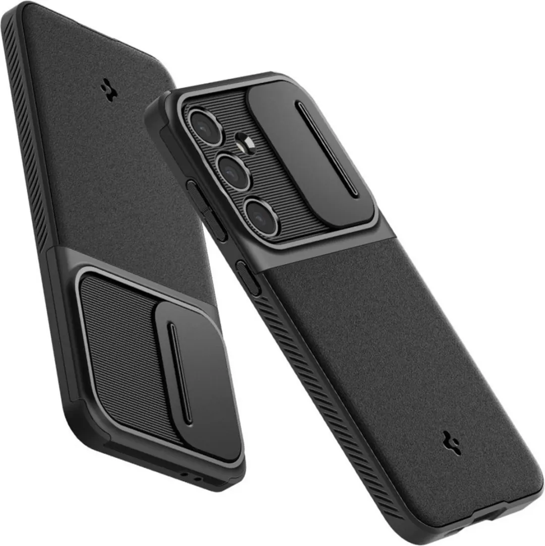 Spigen Optik Armor ACS08626 Hoesje - Samsung Galaxy S24 FE - Zwart
