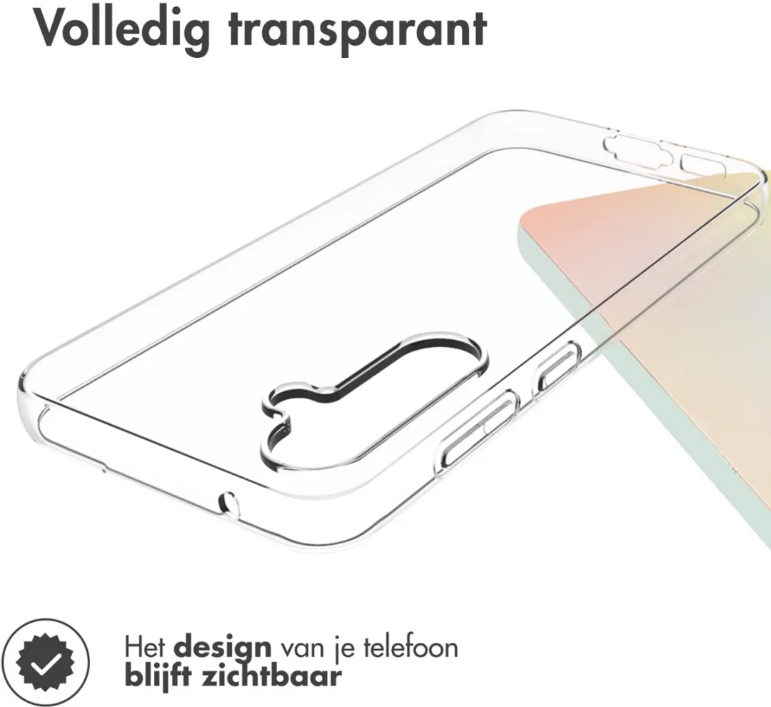 Accezz Hoesje Samsung Galaxy S23 FE - Transparant