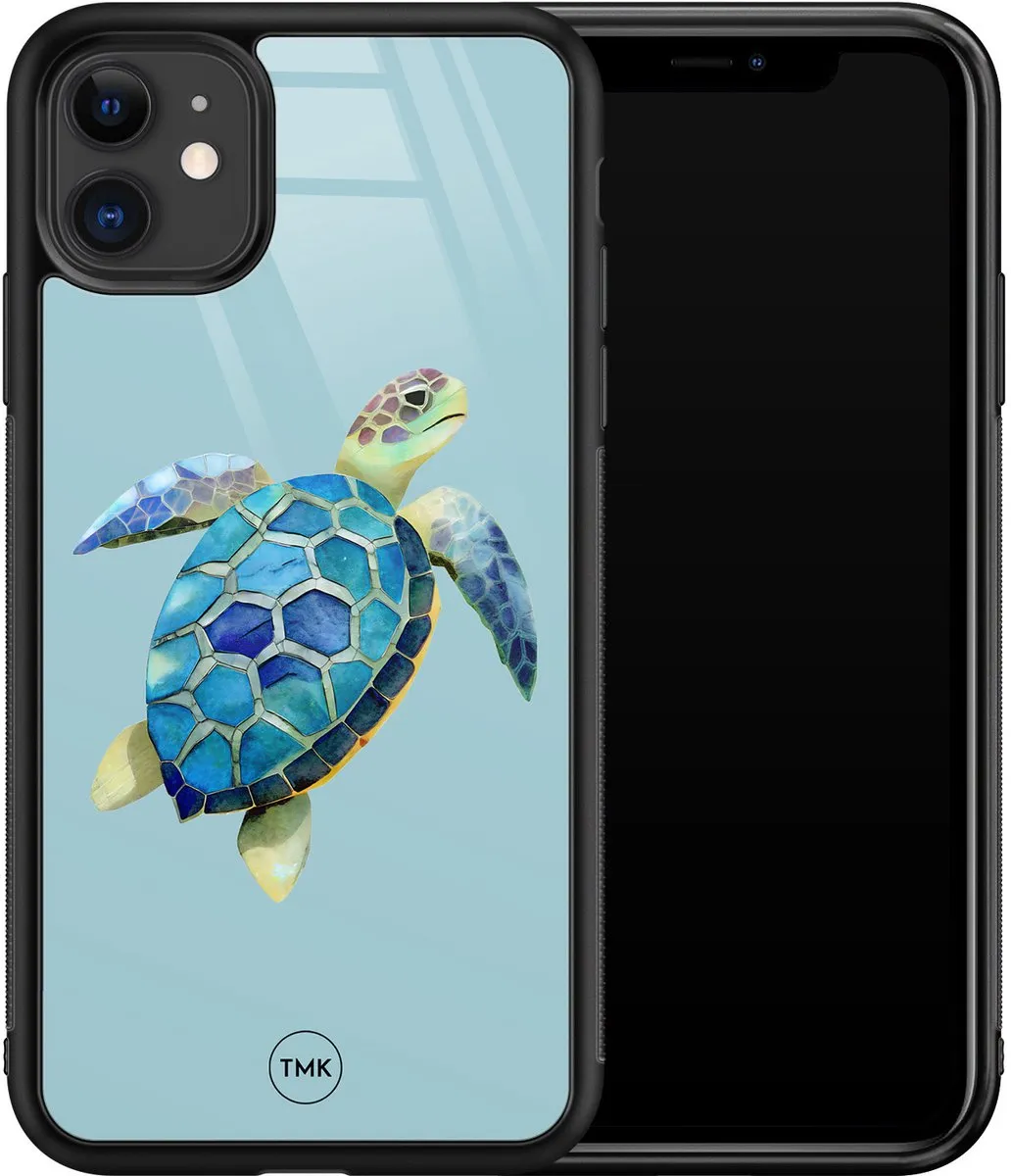 Casevibes iPhone 11 Schildpad Hoesje - Blauw