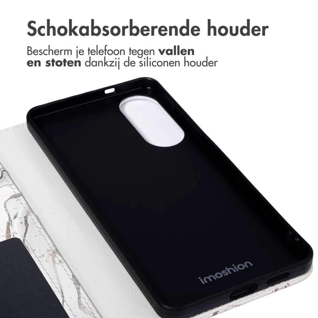 Imoshion Galaxy S25 Edge Hoesje - Sandy Marble - 3 Pasjes