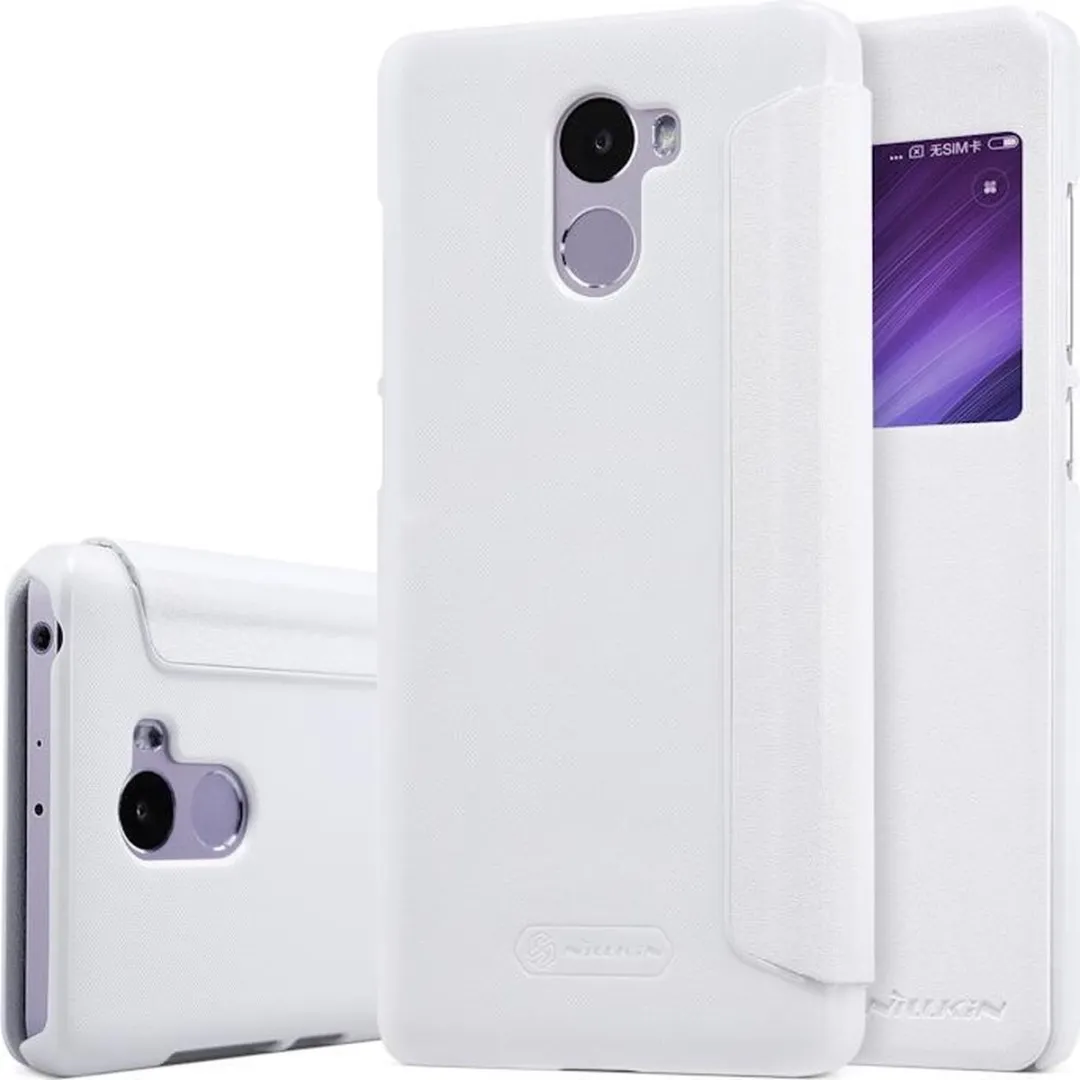 Nillkin Sparkle S-View Book Case Xiaomi Redmi 4 - Wit - afbeelding 4 van 6