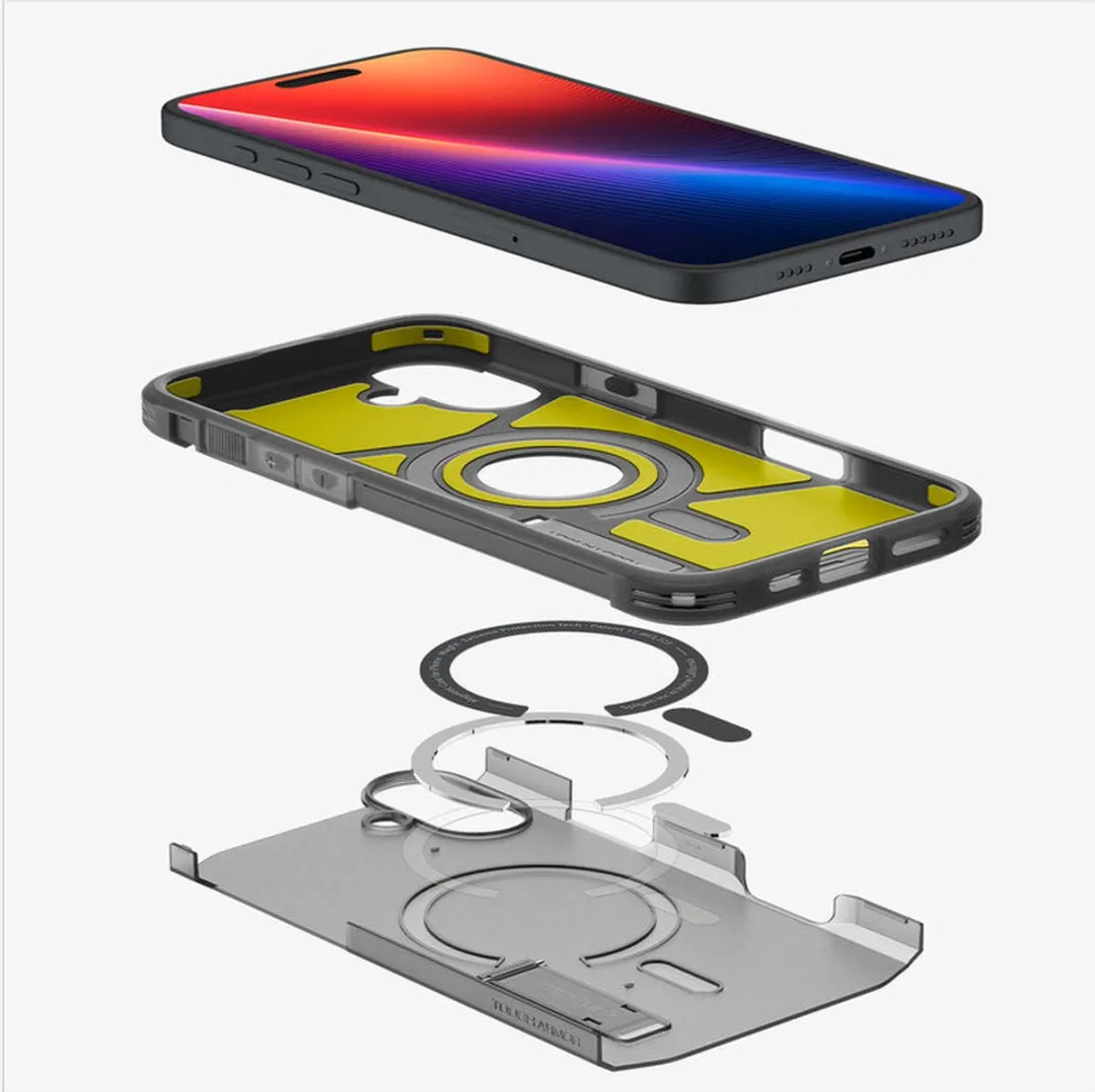 Spigen Tough Armor iPhone 16 Hoesje - Frost Zwart