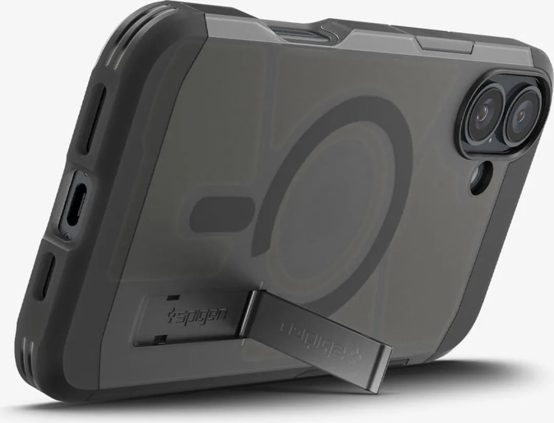 Spigen Tough Armor iPhone 16 Hoesje - Frost Zwart