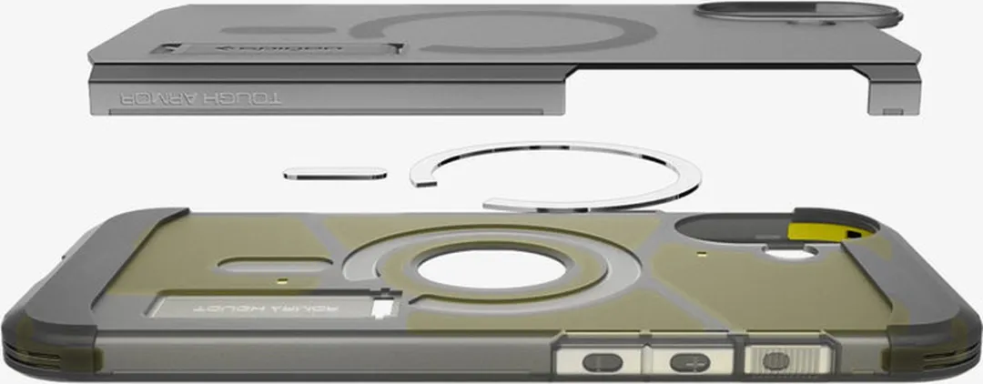 Spigen Tough Armor iPhone 16 Hoesje - Frost Zwart