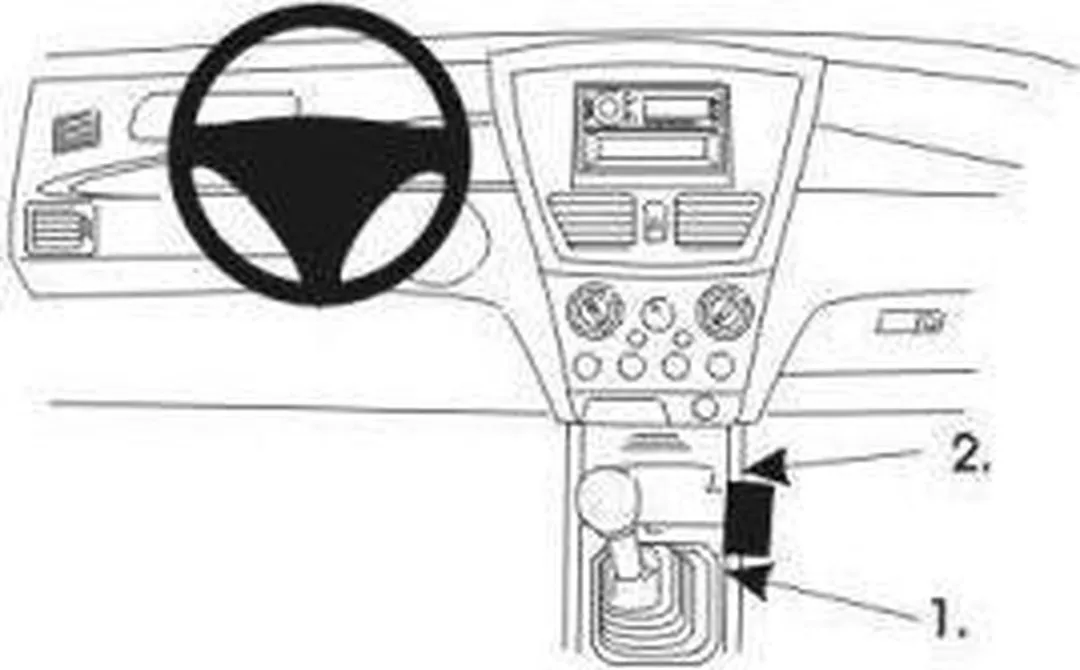Brodit ProClip 832927 Telefoonhouder - Zwart - Suzuki Liana 2001-2003