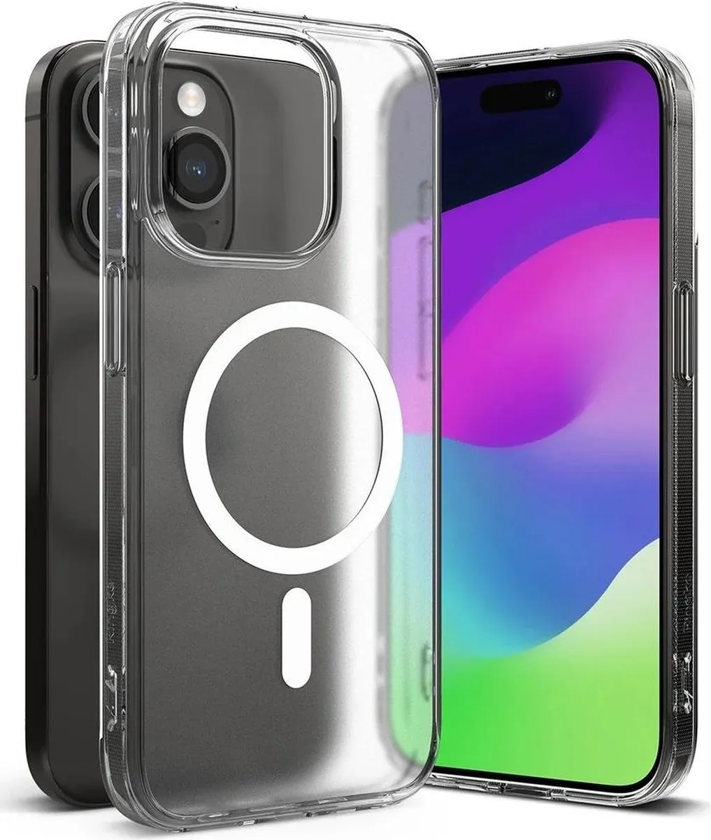 Ringke Fusion Magnetic iPhone 15 Pro Hoesje - Matte Transparant