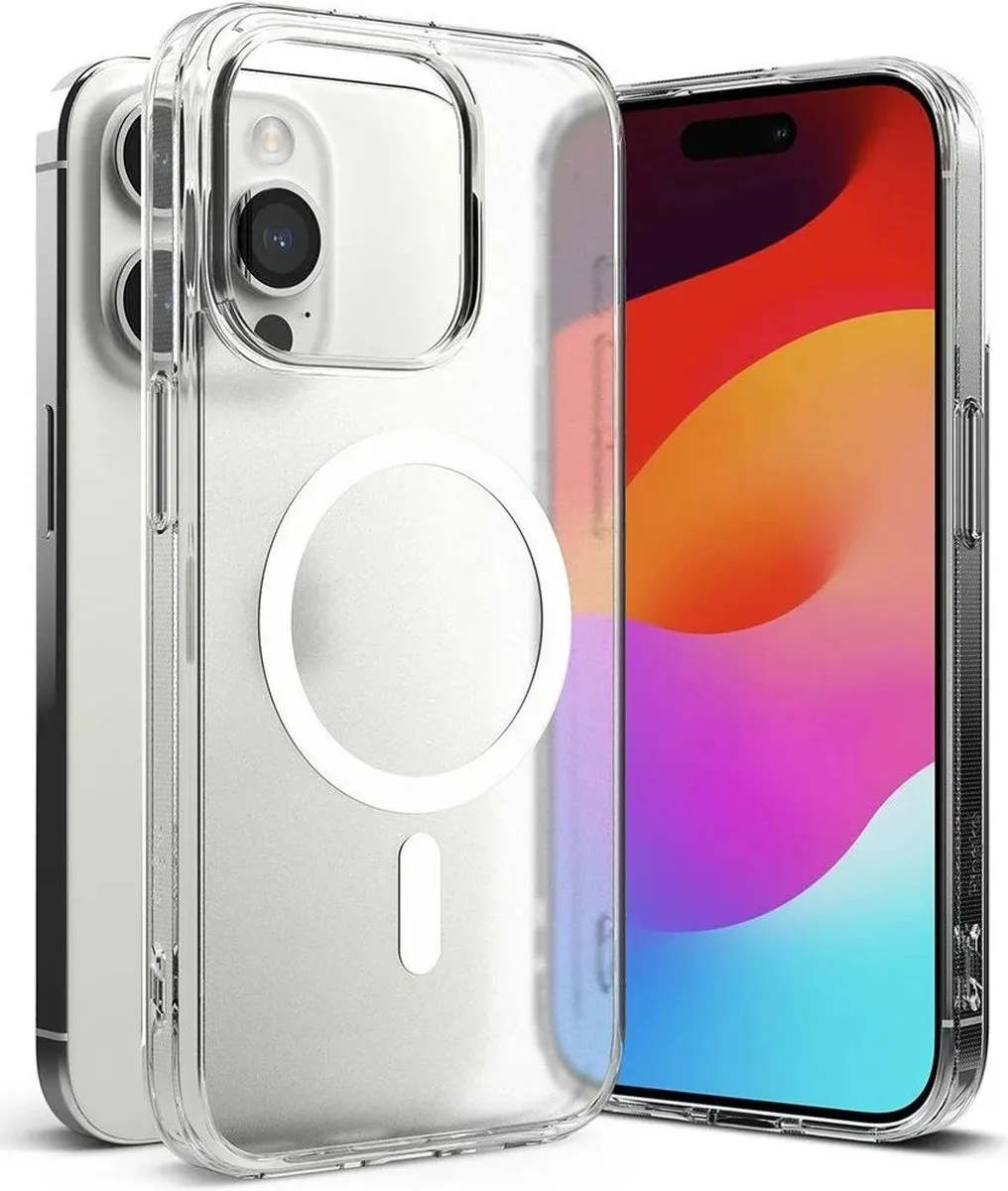 Ringke Fusion Magnetic iPhone 15 Pro Hoesje - Matte Transparant
