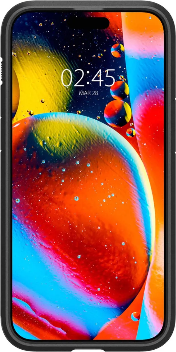 Spigen Tough Armor ACS06595 Hoesje iPhone 15 Pro Max - MagSafe - Zwart/Grijs