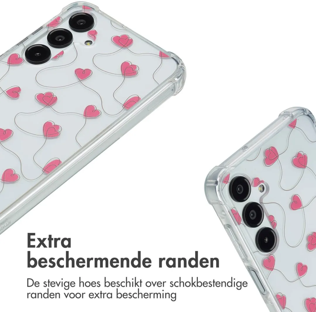 Imoshion Hoesje Samsung Galaxy A16 - Dusty Rose Connected Hearts