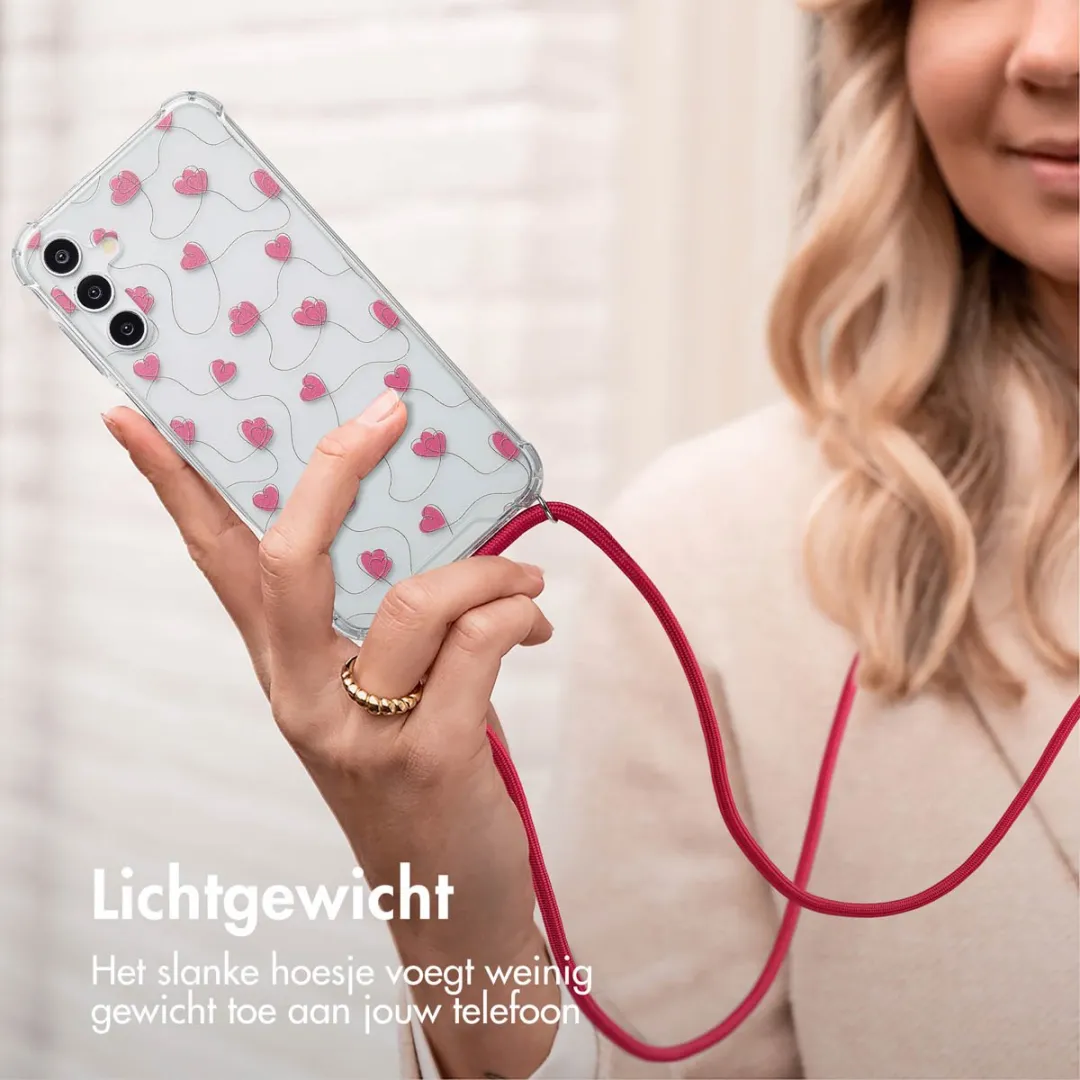 Imoshion Hoesje Samsung Galaxy A16 - Dusty Rose Connected Hearts