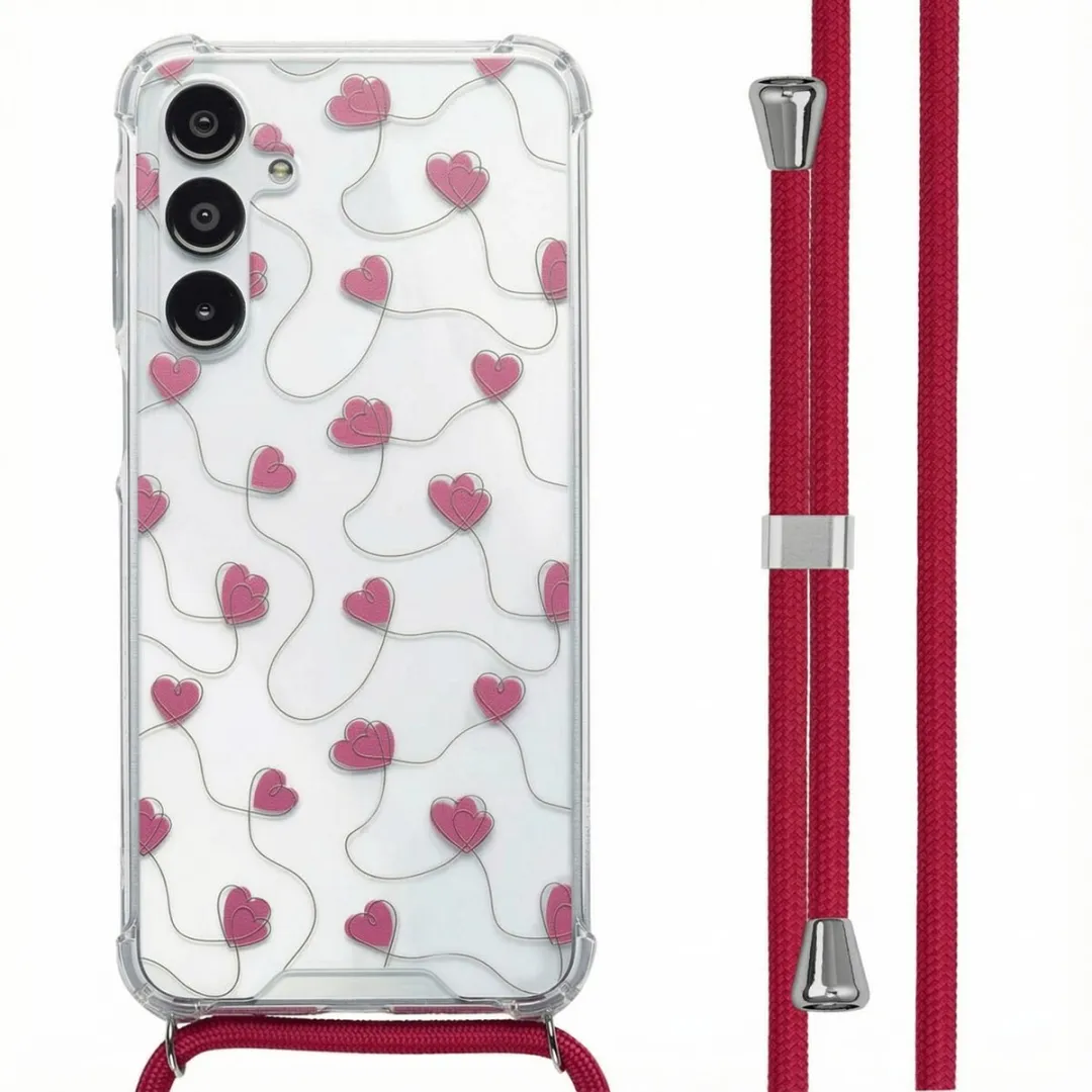 Imoshion Hoesje Samsung Galaxy A16 - Dusty Rose Connected Hearts