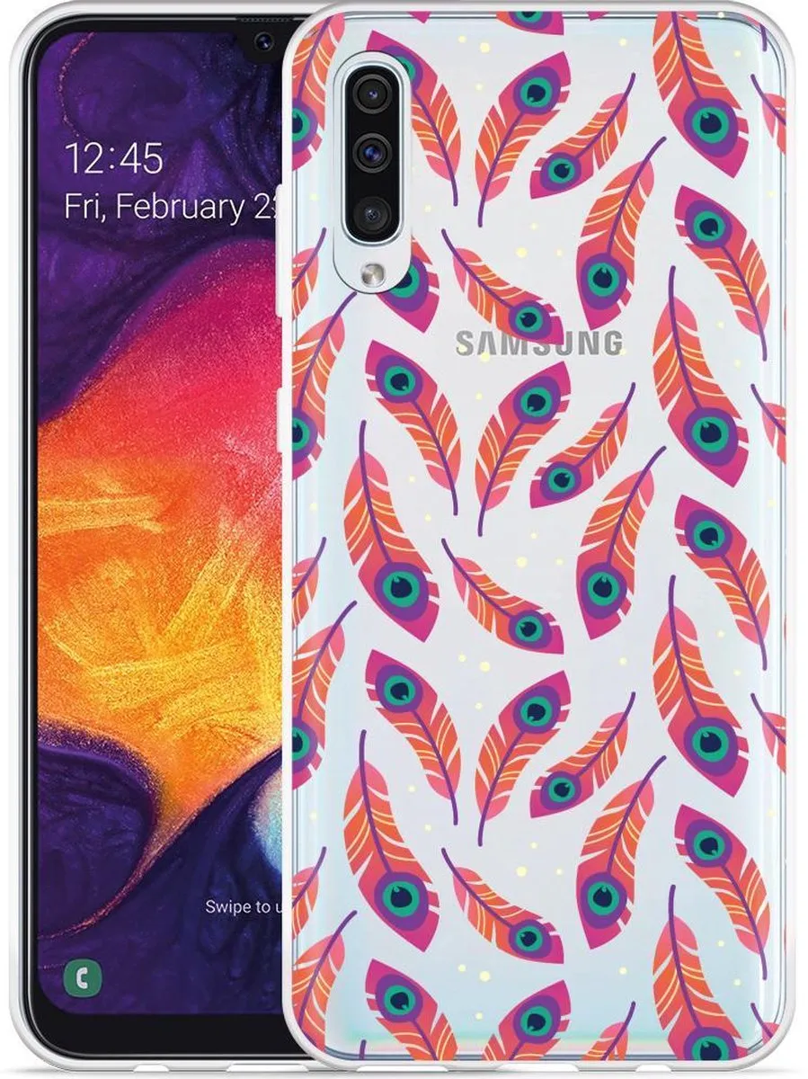 Just in Case Galaxy A30s Feather Art Hoesje